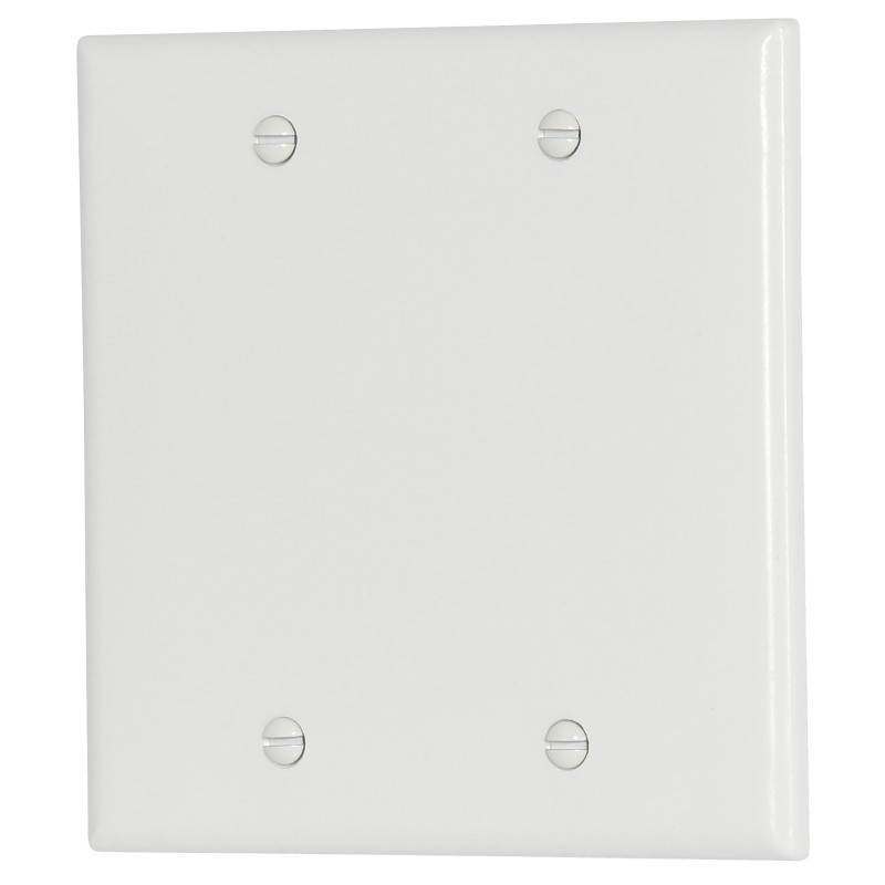 Eaton Cooper Wiring 2137W-BOX Wallplate, 4-1/2 in L, 4.56 in W, 0.08 in Thick, 2
