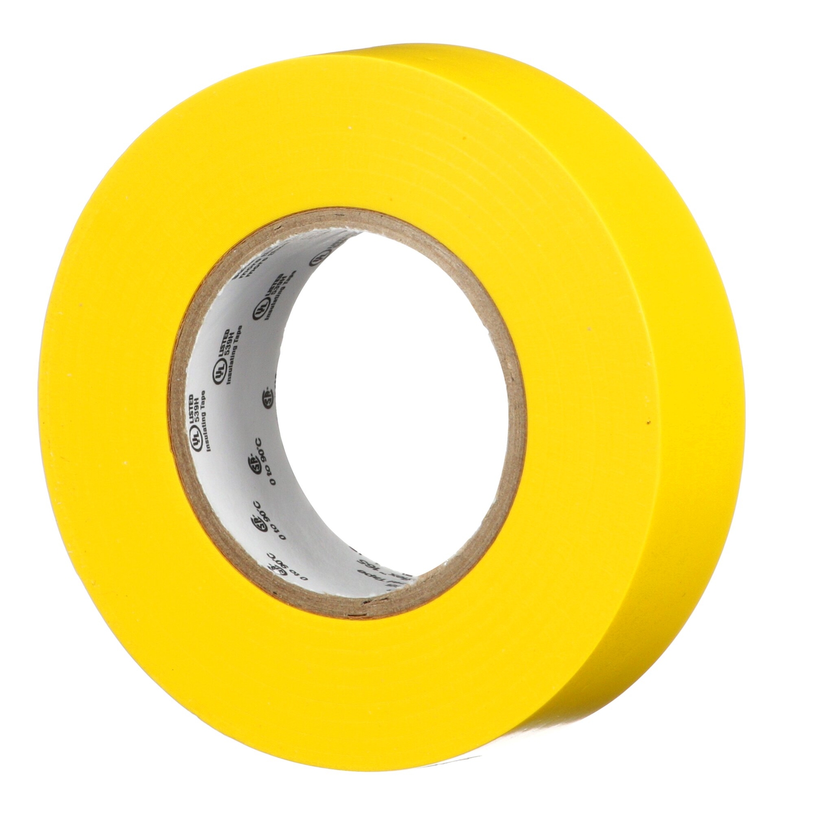 3M Temflex Vinyl Electrical Tape 165, Yellow, 3/4 in x 60 ft (19 mm x 18 m)