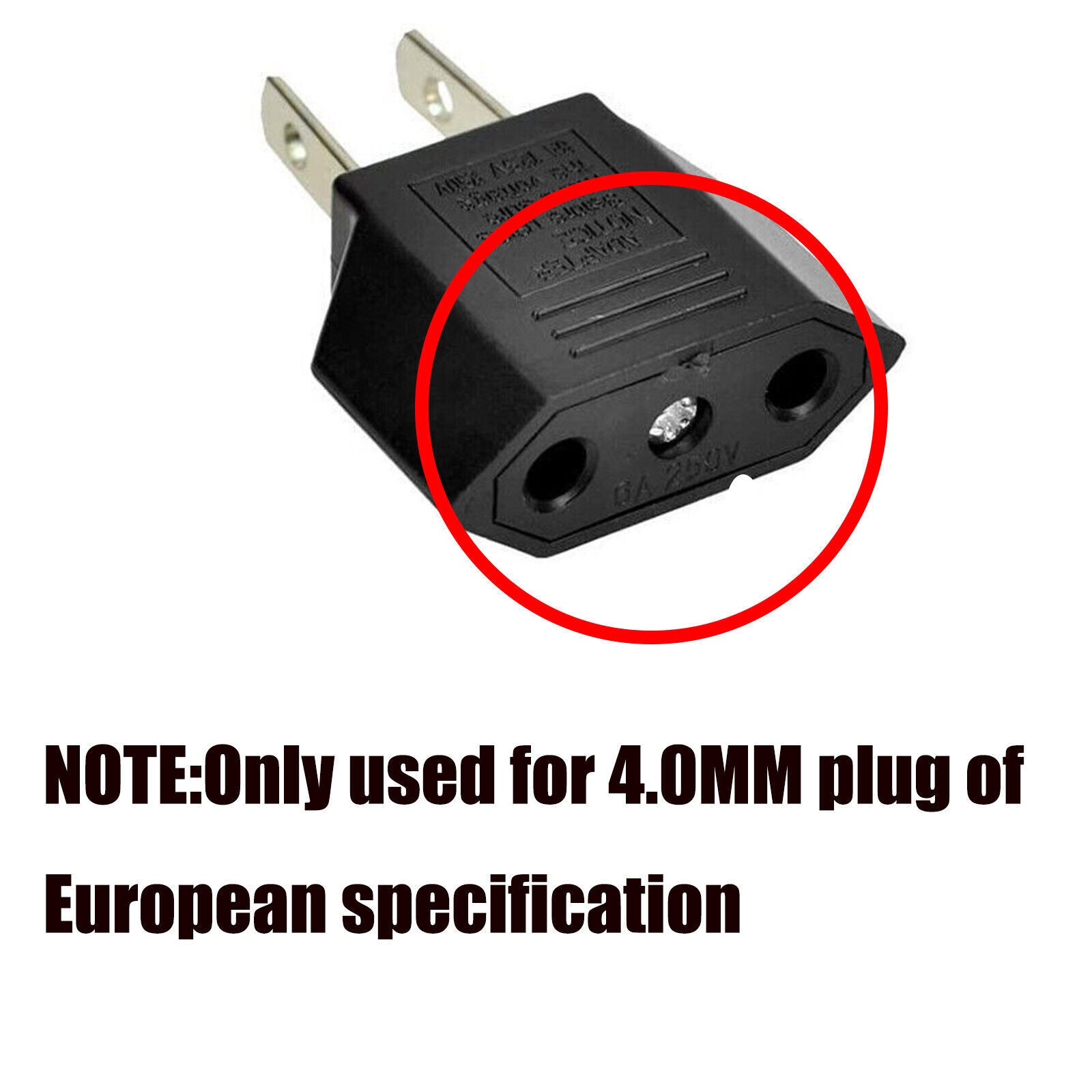 5 PCS New EU Euro Europe to US USA Power Jack Wall Plug Converter Travel Adapter