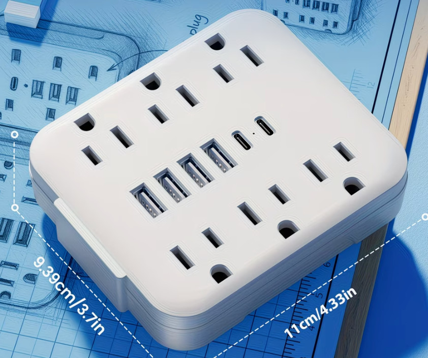12 in 1 Mini Power Outlet Surge Protector