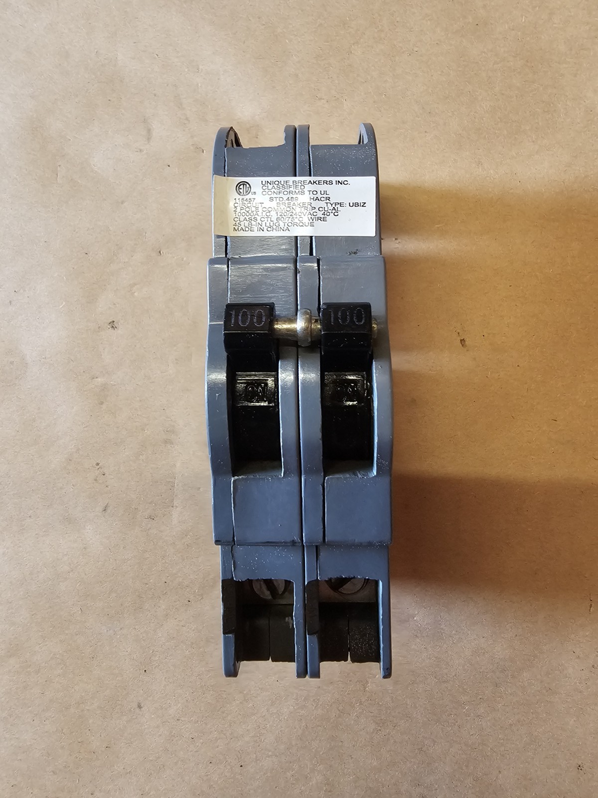 Connecticut Electric UBIZ2100-1 – 100 Amp 1-1/2 in 2-Pole Zinsco QCAL100