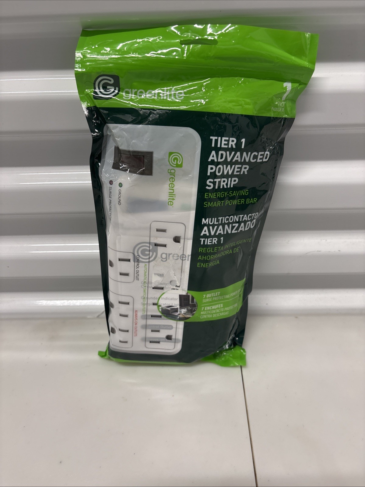 Lot 3 Greenlite Tier 1 Smart Power Strip 7 Outlet Energy Saving Surge Protector