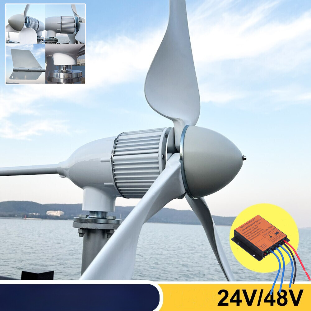 3KW Wind Turbines 24V-48V Generator Windmill Energy Wind Power with Controller –