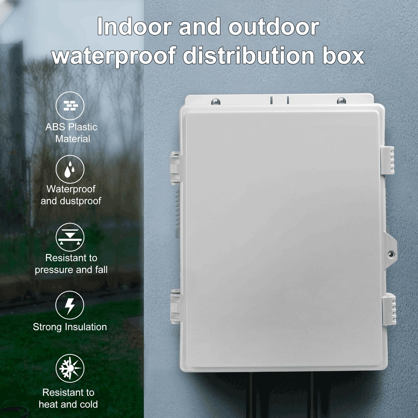 Namunanee Outdoor Electrical Junction Box, ABS Water Resistant Enclosure with…
