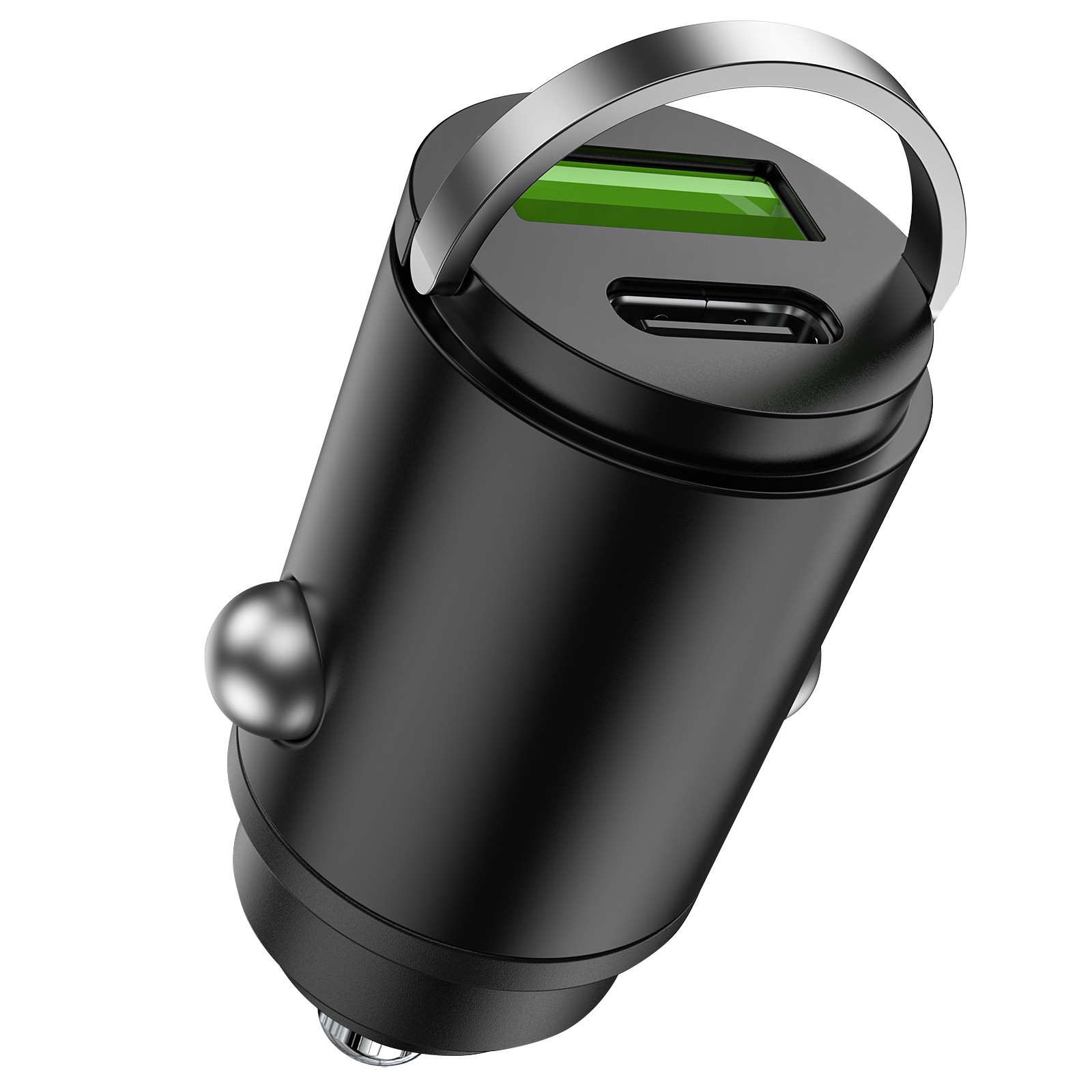 100W Fast Car Charger USB C PD 2-in1 Lighter Adapter Temp Control Dual Port