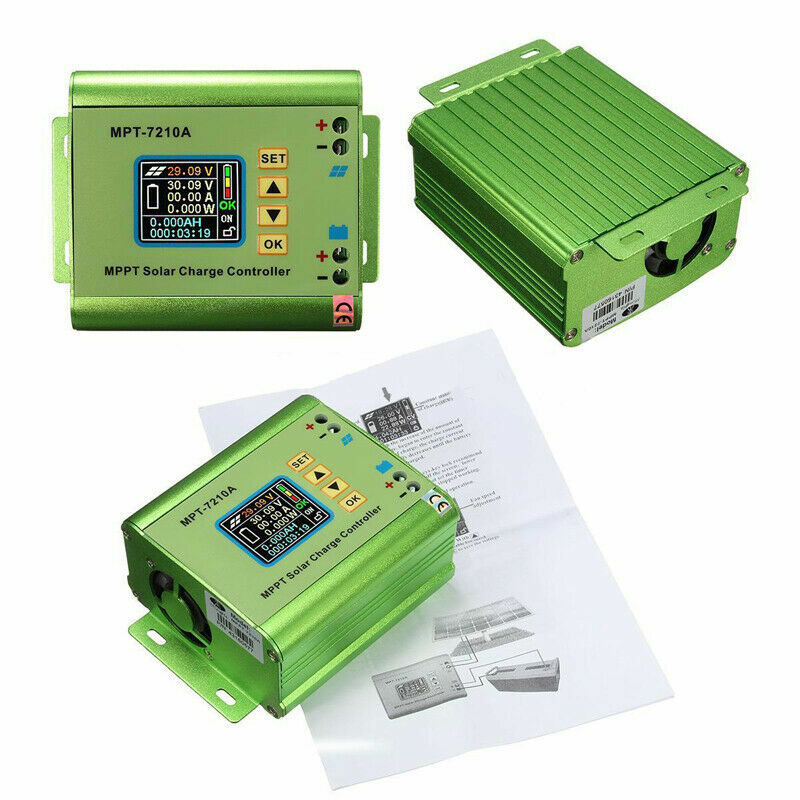 LCD Display MPT-7210A MPPT and DC-DC Solar Panel Charge Controller 24-72V Boost