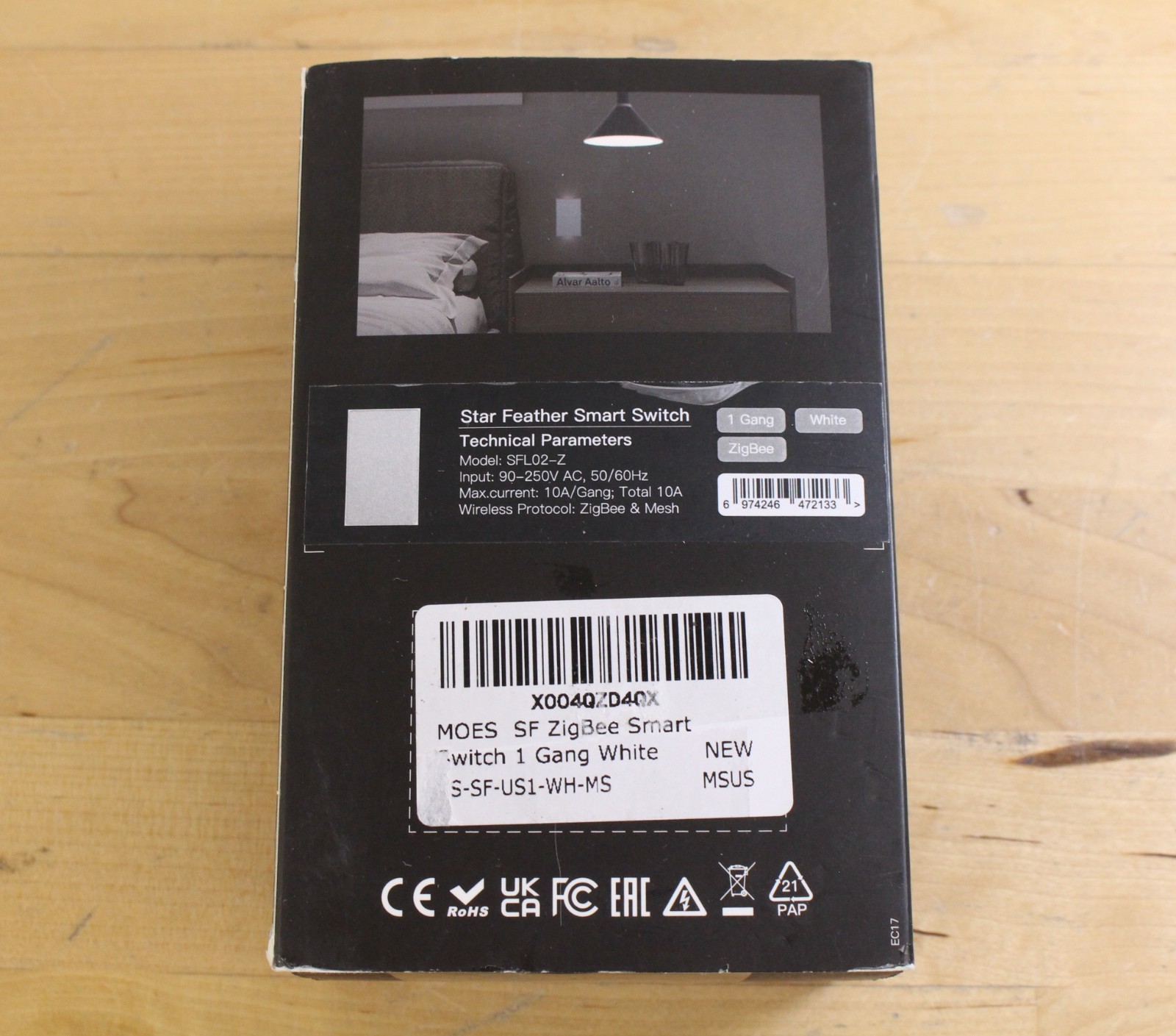 MOES Full Touch Smart Switch, SF(Star Feather 2026 Version) Wall Light Switch