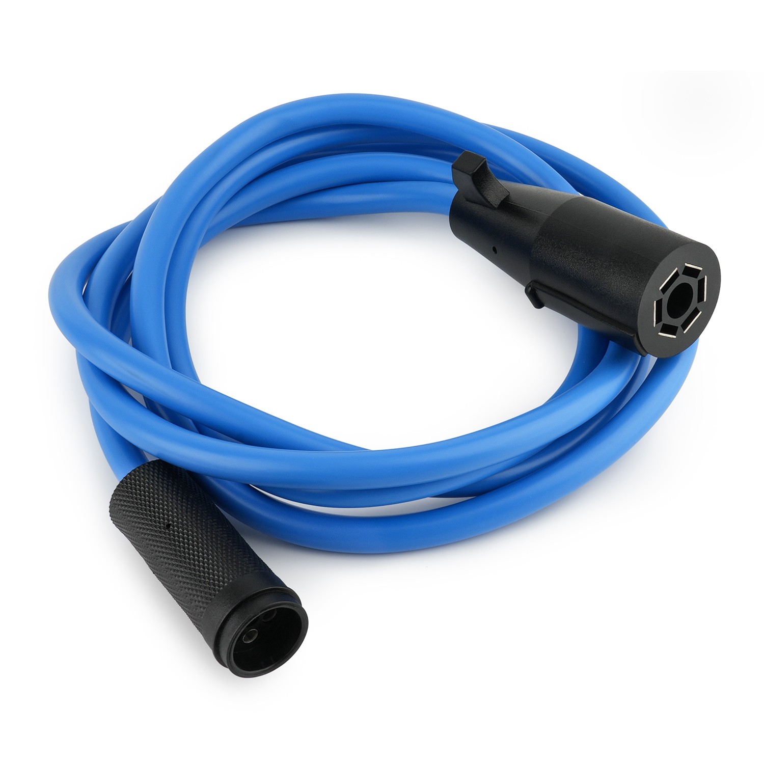 7-Way RV Plug to Round Socket Cable Cord For 14′-20′ Gooseneck Bumper Pull