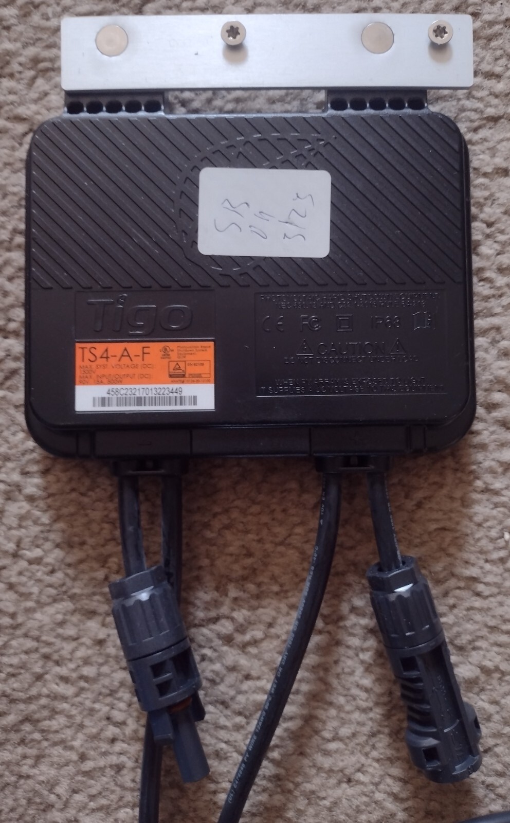 Tigo, Rapid Shutdown Unit, TS4-A-F, Removed from new solar panels, w/screws
