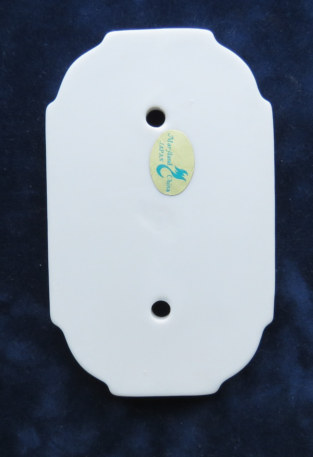 Vintage Maryland China Porcelain Blank Wall Plate Light Switch Cover – Japan