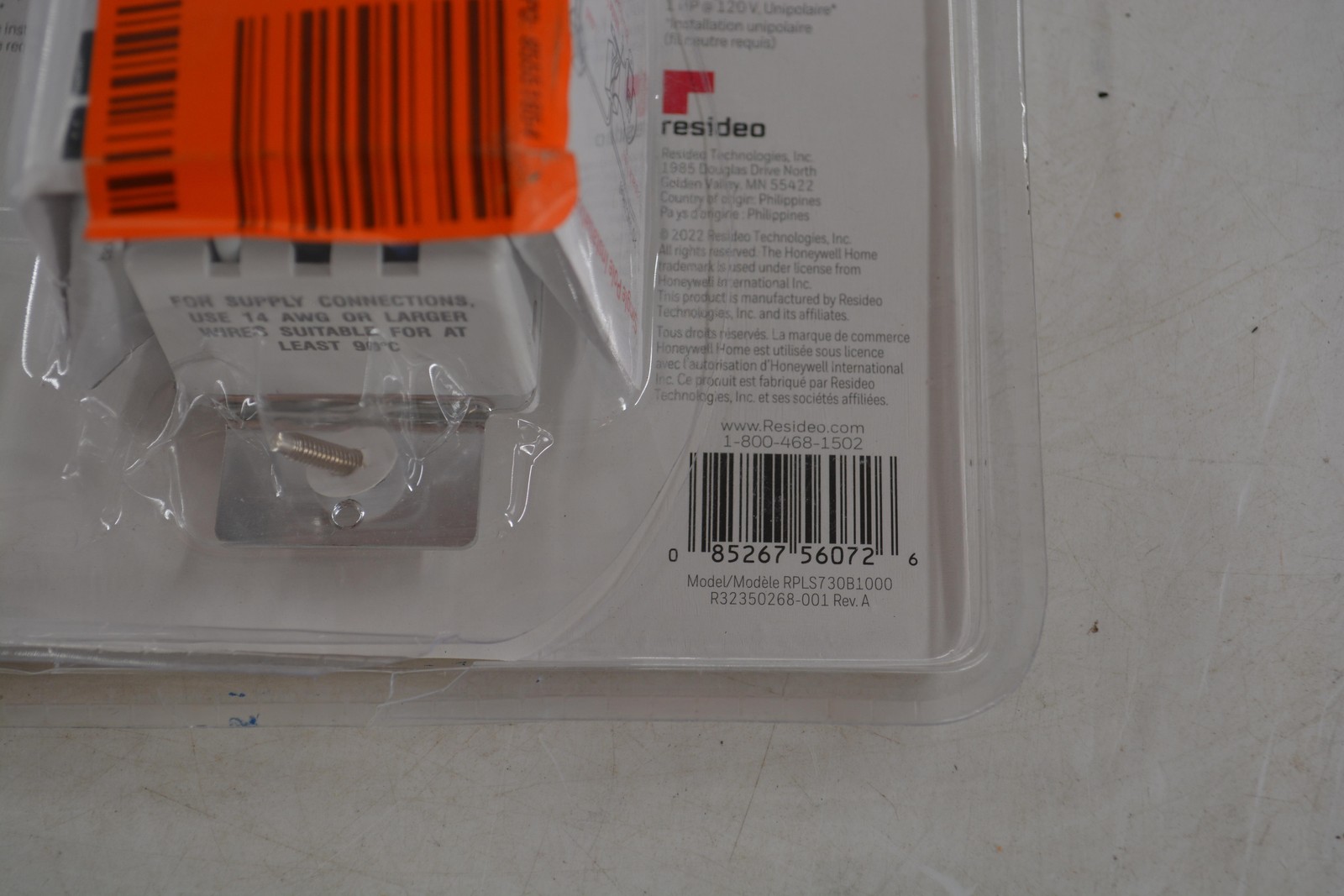 Honeywell Home RPLS730B1000 7-Day Programmable Timer Wall Switch White 120V