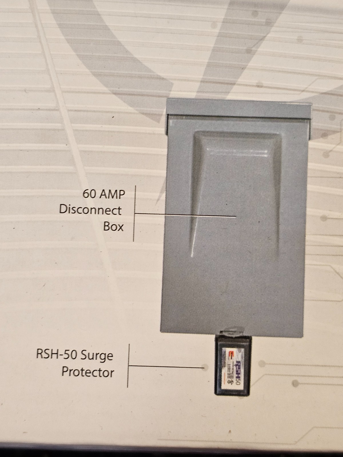 Rectorseal 96419 RSH 50db Single Phase Surge Protective Device 60 Amp Non Fused