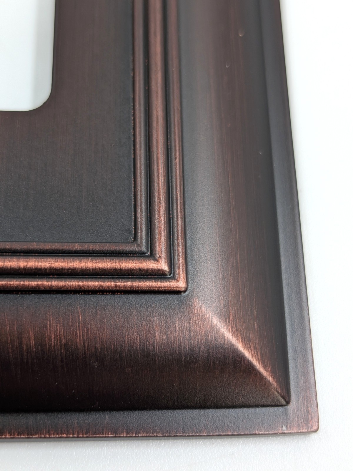 allen + roth “Cosgrove” Oil Rubbed Bronze Triple Decorator Wall Plate, 3 Gang