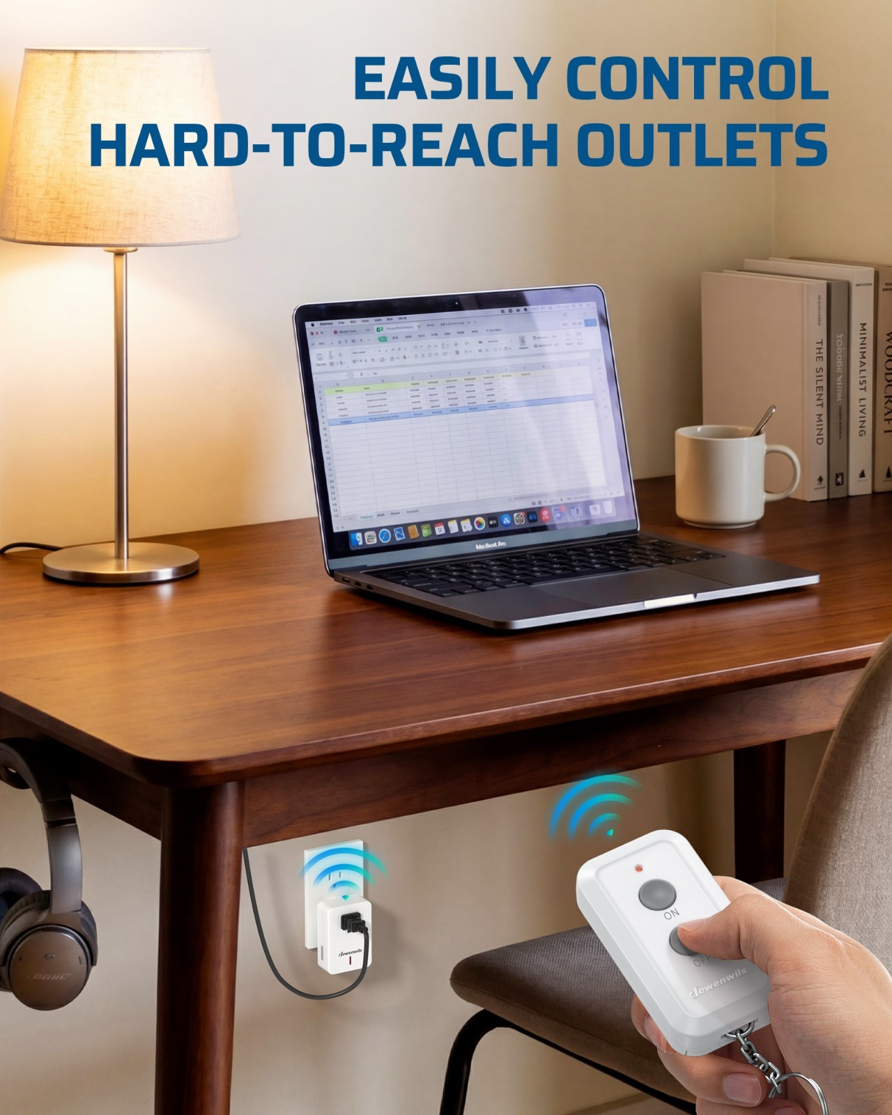 Wireless Remote Control Socket Electrical Outlet Switch Expandable 100ft RF Rang