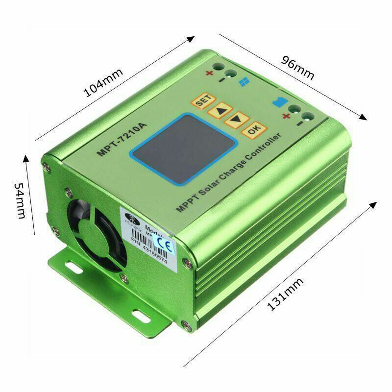 LCD Display MPT-7210A MPPT and DC-DC Solar Panel Charge Controller 24-72V Boost