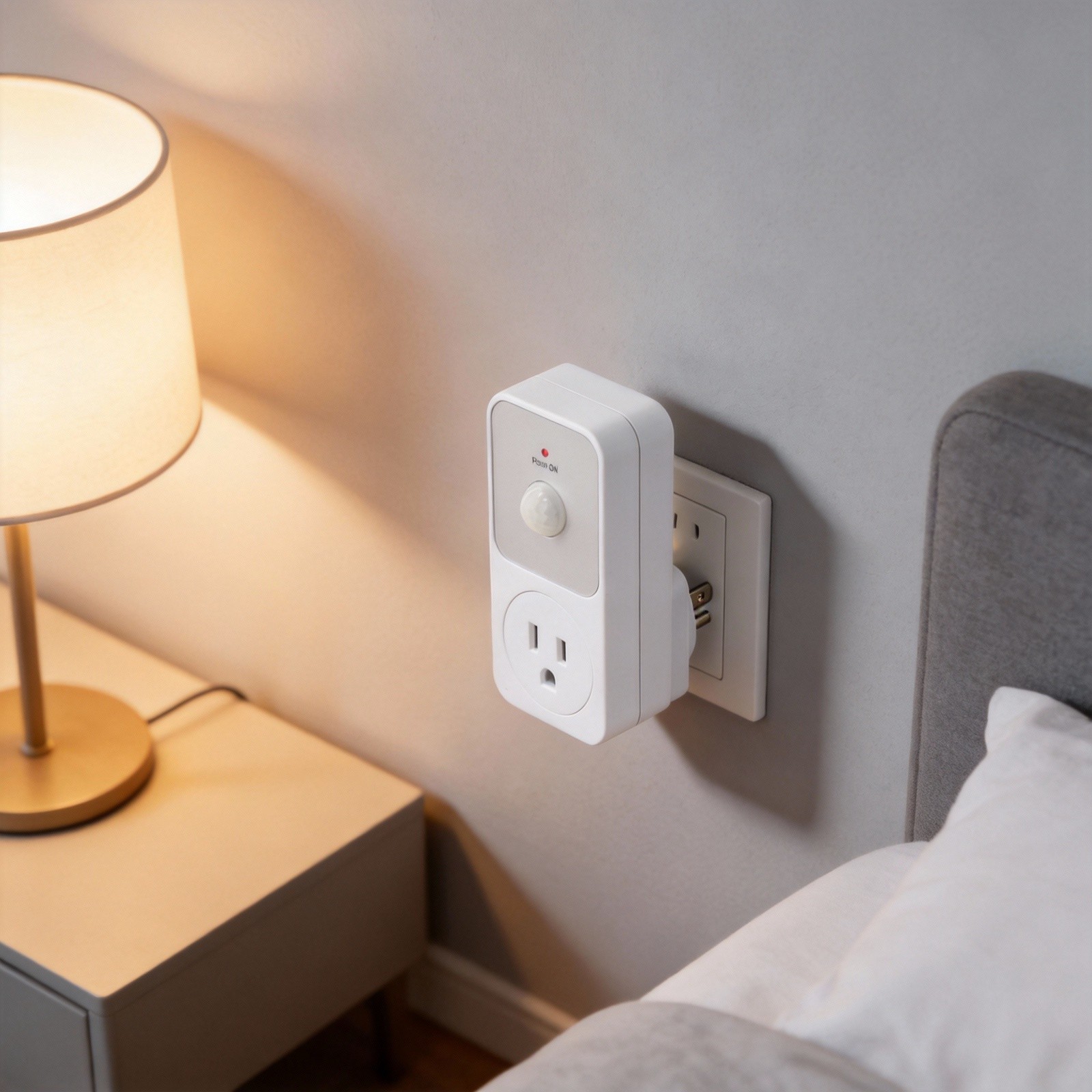 1800W PIR Sensor Power Socket Switch for Living Room and Garage Lights