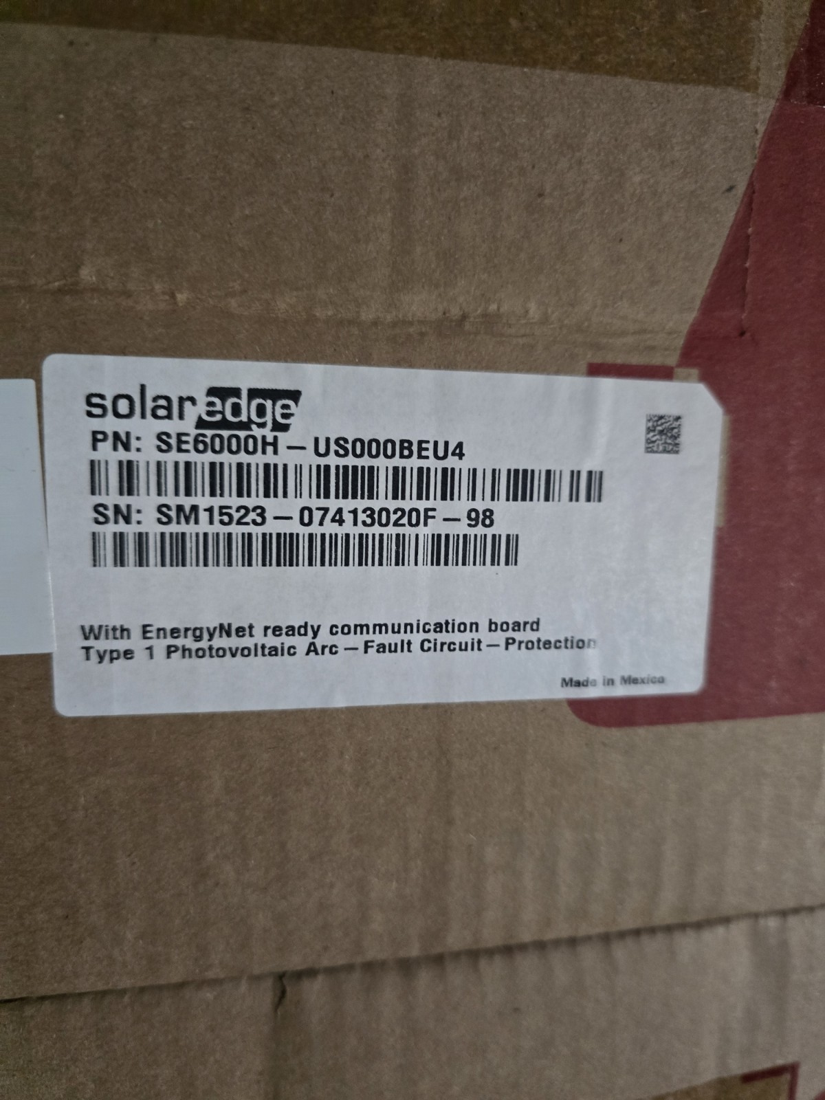 Solaredge SE6000H-US HD Wave Grid Tie Inverter SE6000H-US000BEU4