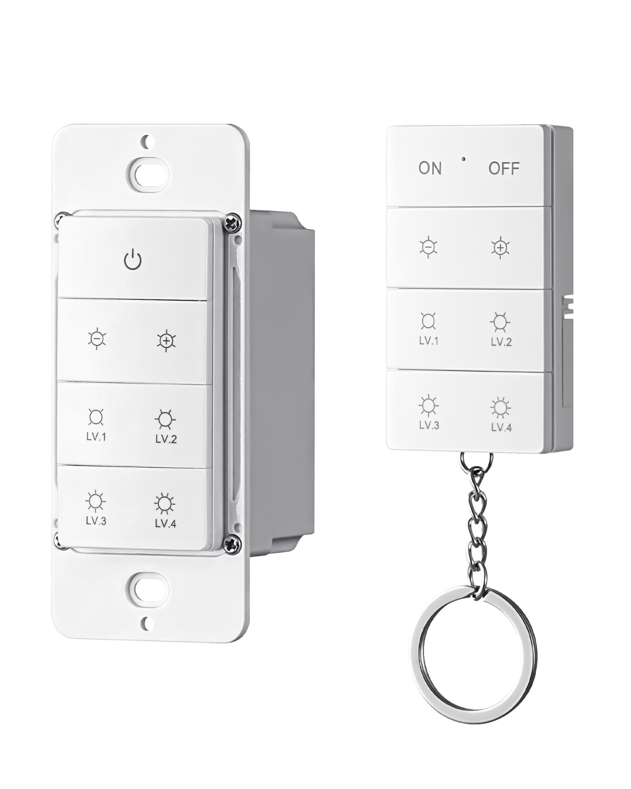 Wireless Dimmer Switch with Remote Control, Electrical Light Switch, Dimmable