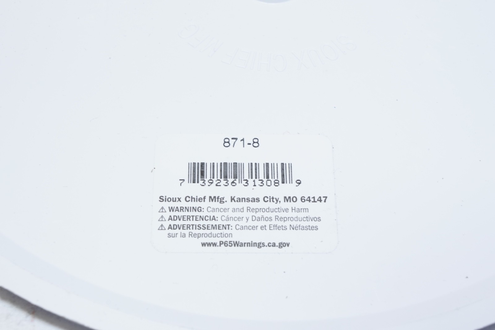 New Lot of 10 Sioux Chief 871-8 Flat Wall Cleanout Cover 8-1/2″ Dia Cover ABS