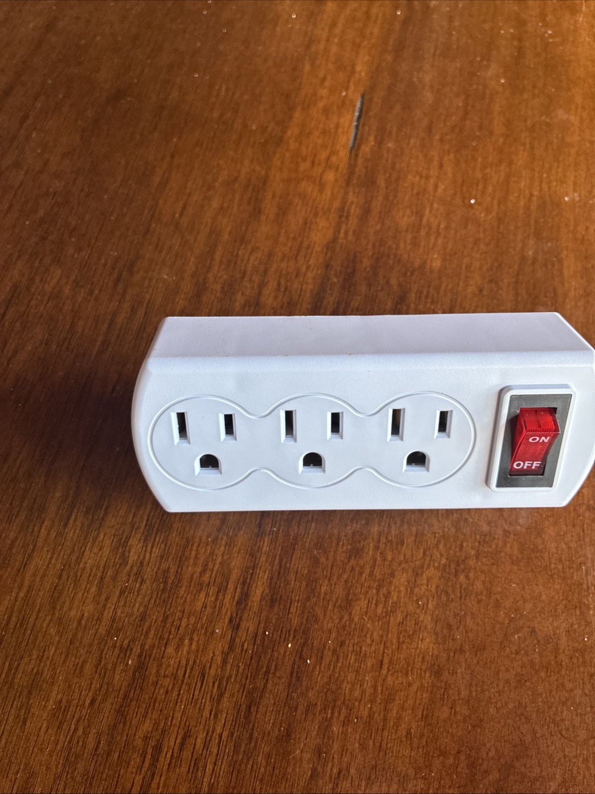 3 Outlet Power Adapter with On Off Switch Wall Tap Multi Plug Extension