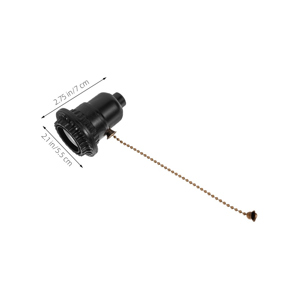 Wear Resistant Pull Chain Lamp Base Black for Versatile Lighting Applications