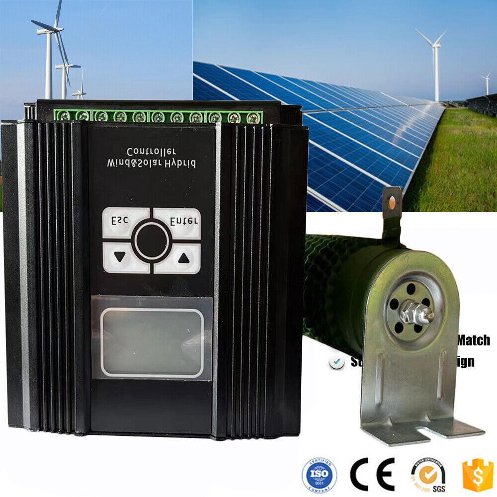 2000W 12V/24V Auto 1000W Wind Turbine 1000W Solar Hybrid MPPT Charge Controller