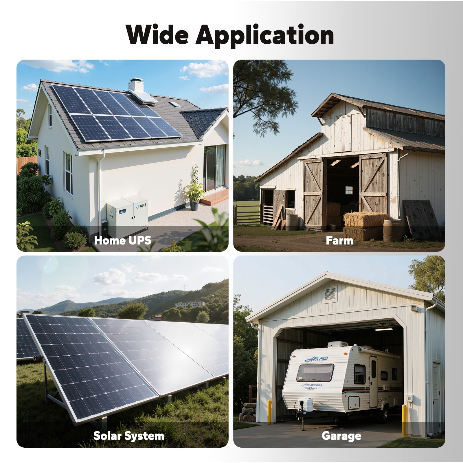 Litime 24V 3000W All-in-One Solar Inverter Charger Pure Sine Wave For Home Cabin
