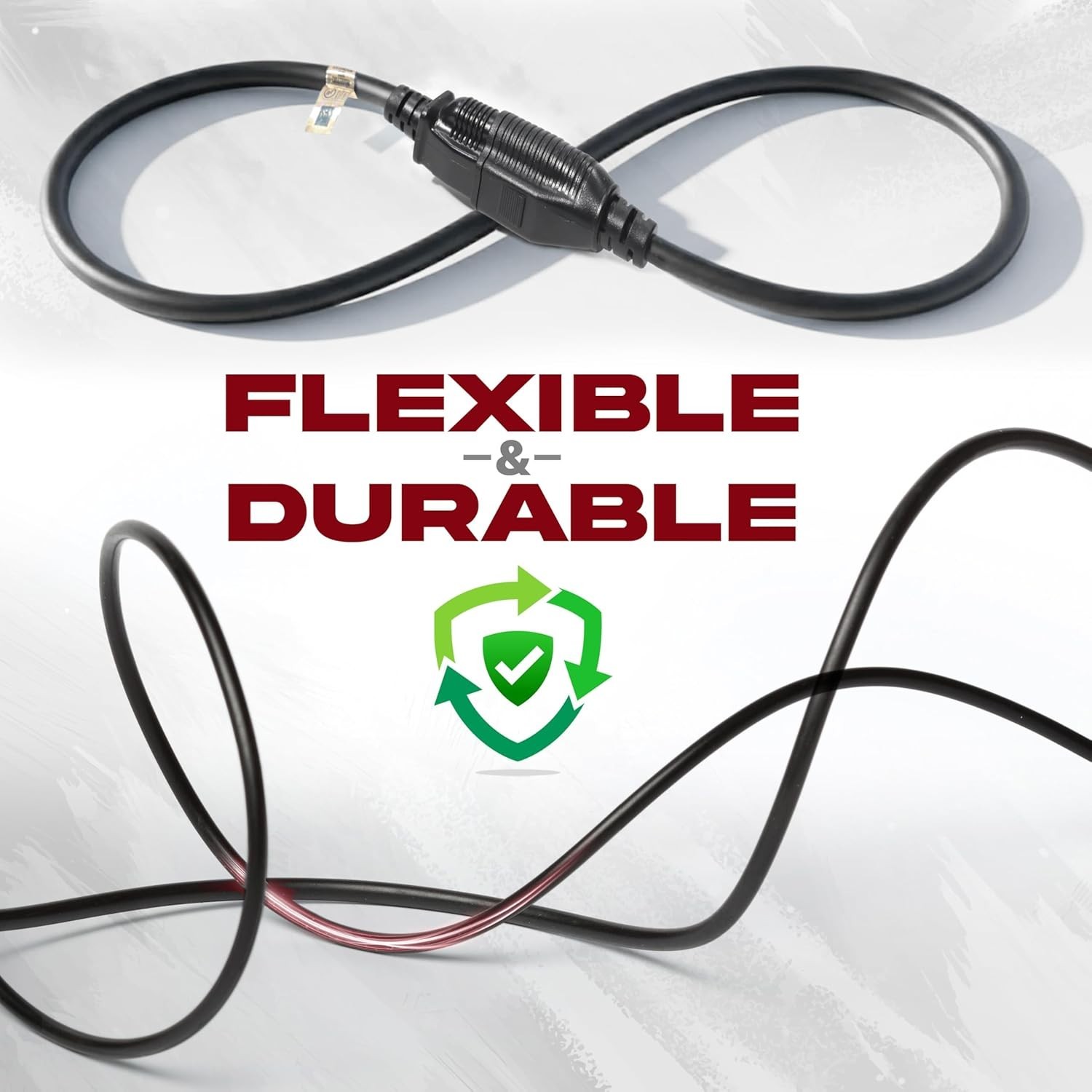 Versatile 6ft Heavy-Duty Extension Cord – Perfect for Home & Garden Power Needs