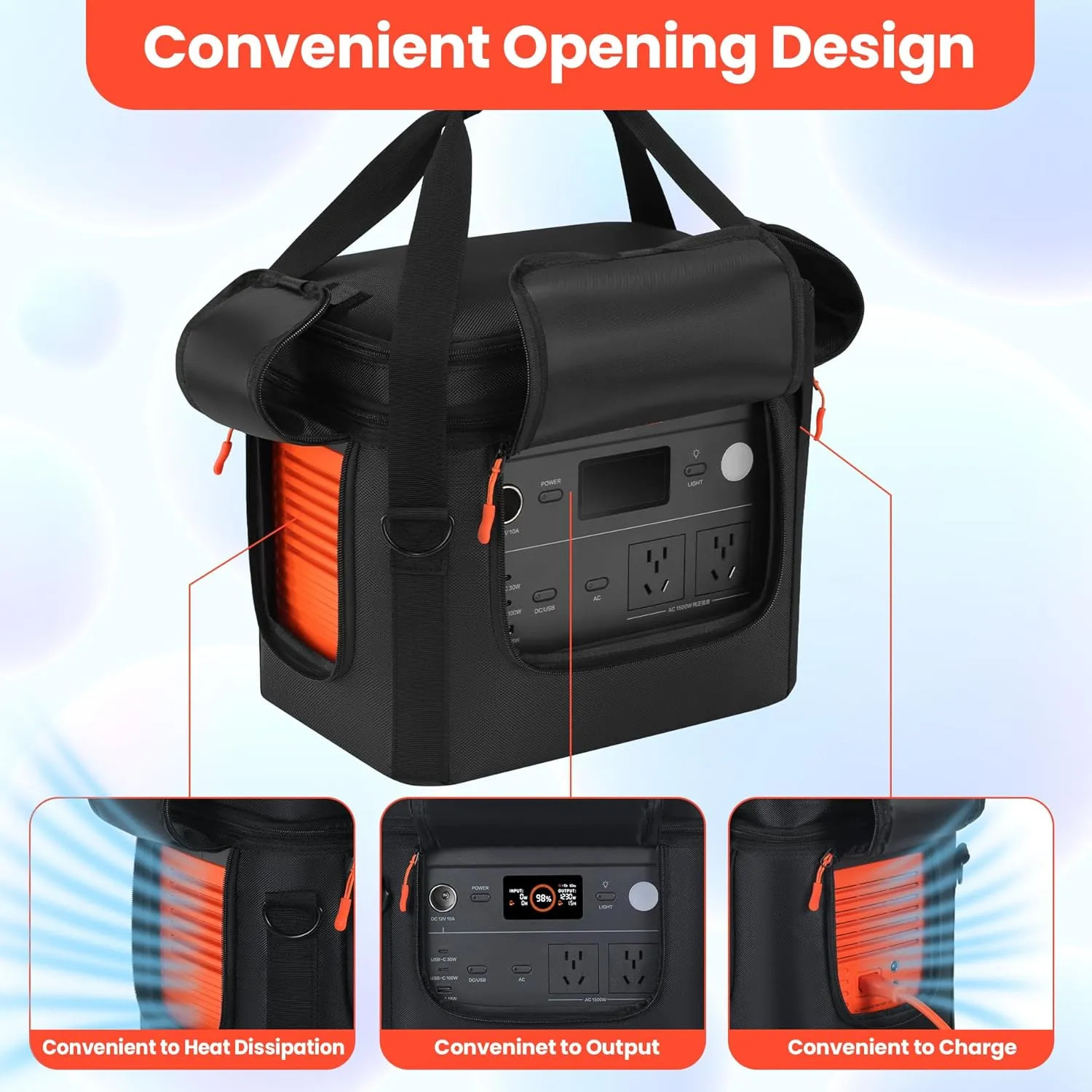 Portable Carrying Bag For Jackery Explorer 1000 V2 Power Station Storage Case…
