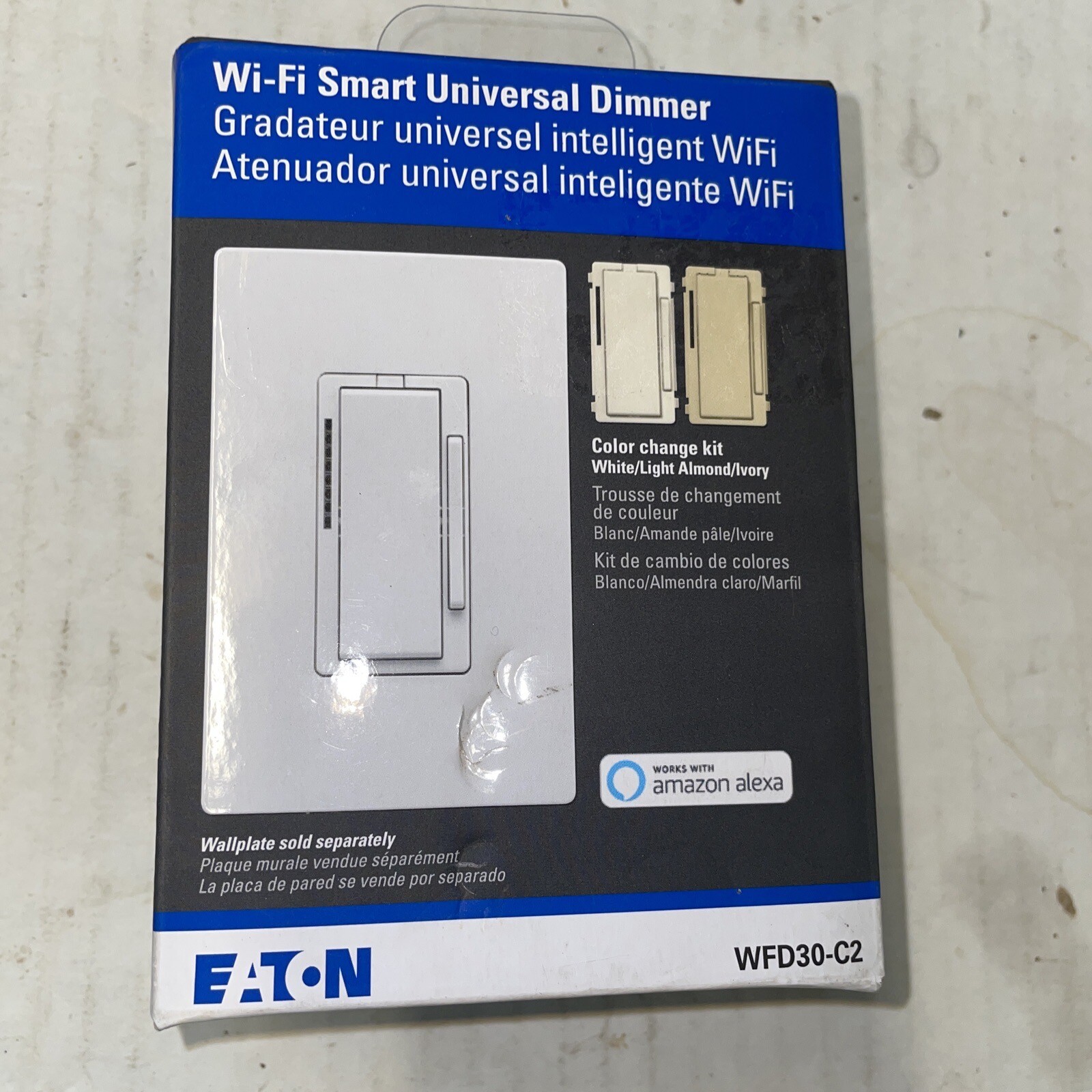 Eaton Wi-Fi Smart Single-Pole/3-Way Smart Master Dimmer Alexa. L 065