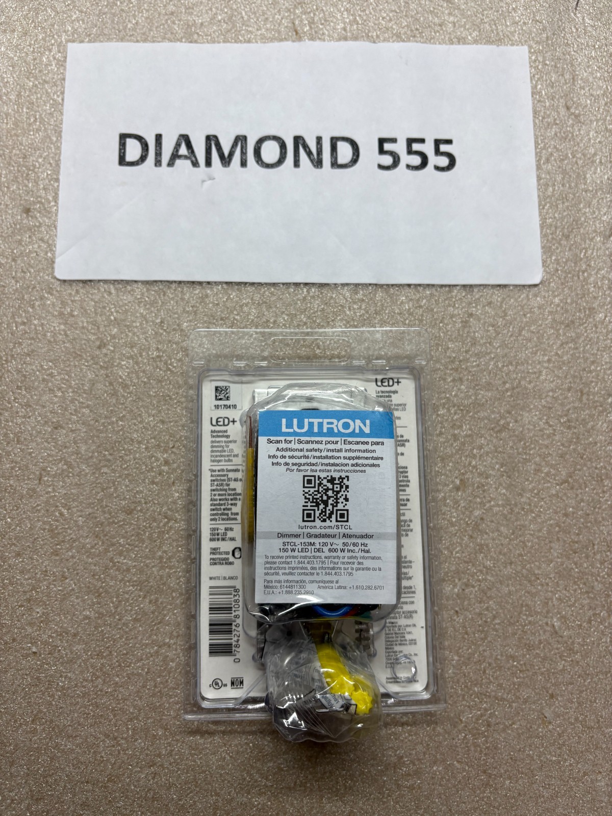 Lutron Sunnata LED+ Touch Dimmer – White (STCL-153MH-WH) | 0838