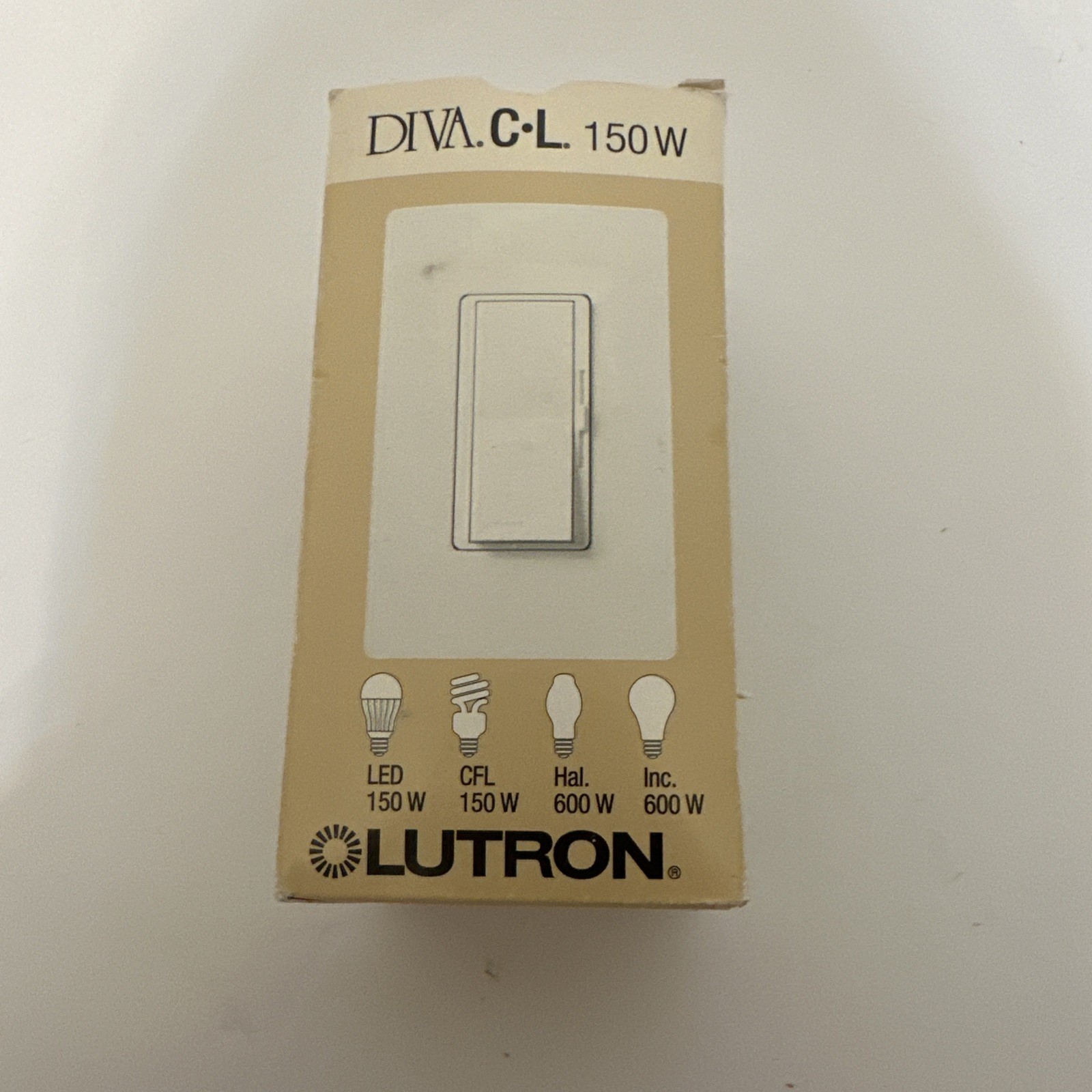 Lutron DVCL-153P-IV Diva Dimmable CFL/LED Dimmer Ivory 120V ~ 60Hz NIB
