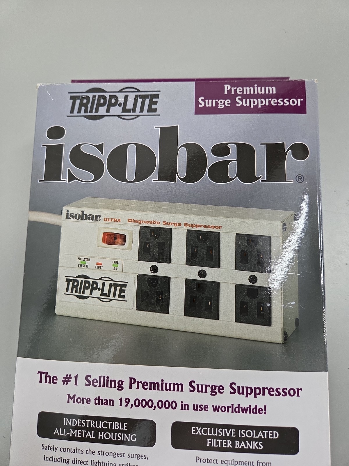 Tripp Lite Isobar 6-Outlet Surge Protector Metal Housing Brand new