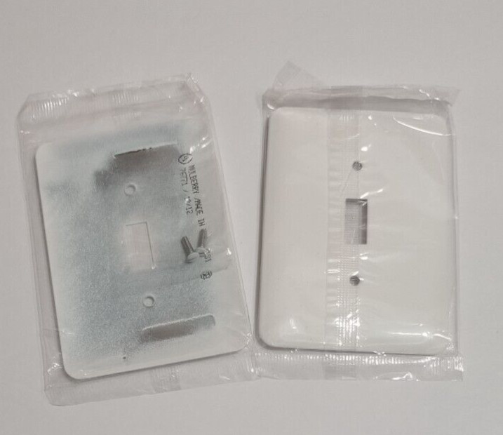 MULBERRY 1 Gang Wall Plate – White Semi Gloss 76771 Lot of 2
