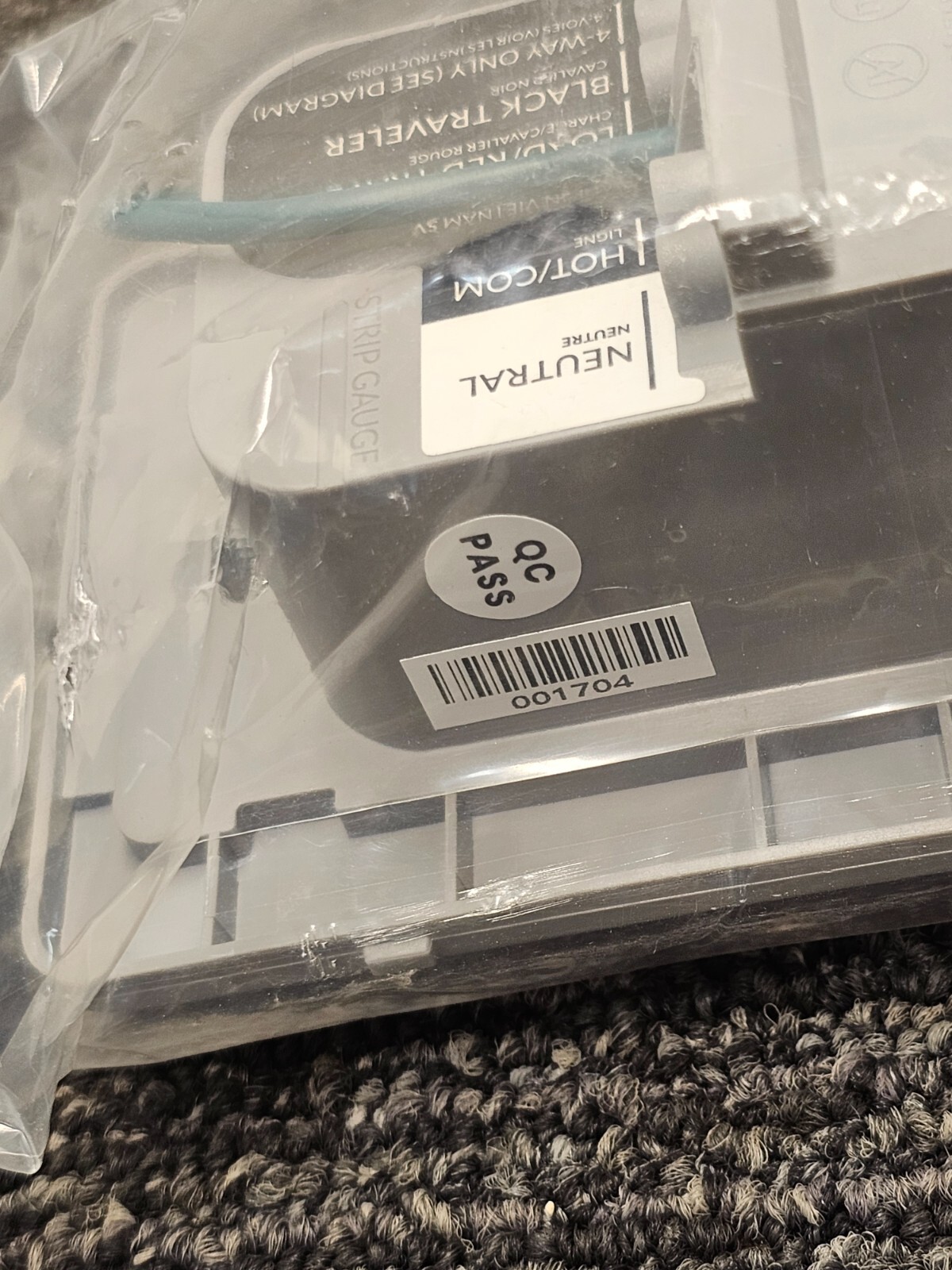 (QTY 5) Deako 1-Gang Backplate Simple Rocker Switch, DS-SS4N-WHNL-UCQ