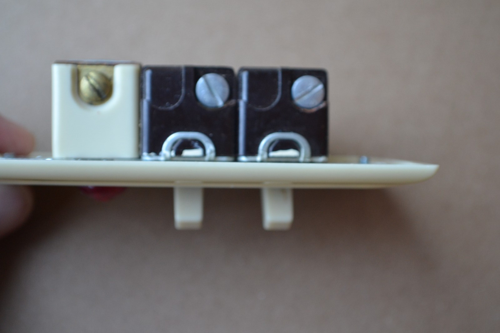 Vint. Slater Single Despard Toggle Switches W/Pilot Light. Uniline Cover. Ivory