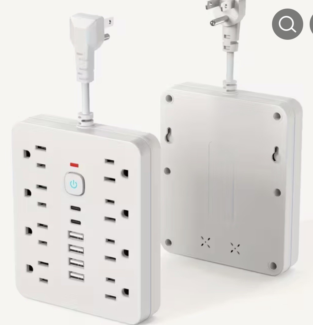 14 in 1 Power Strip Surge Protector 8 Outlets 4 USB 2 Type C Multi Plug NEW