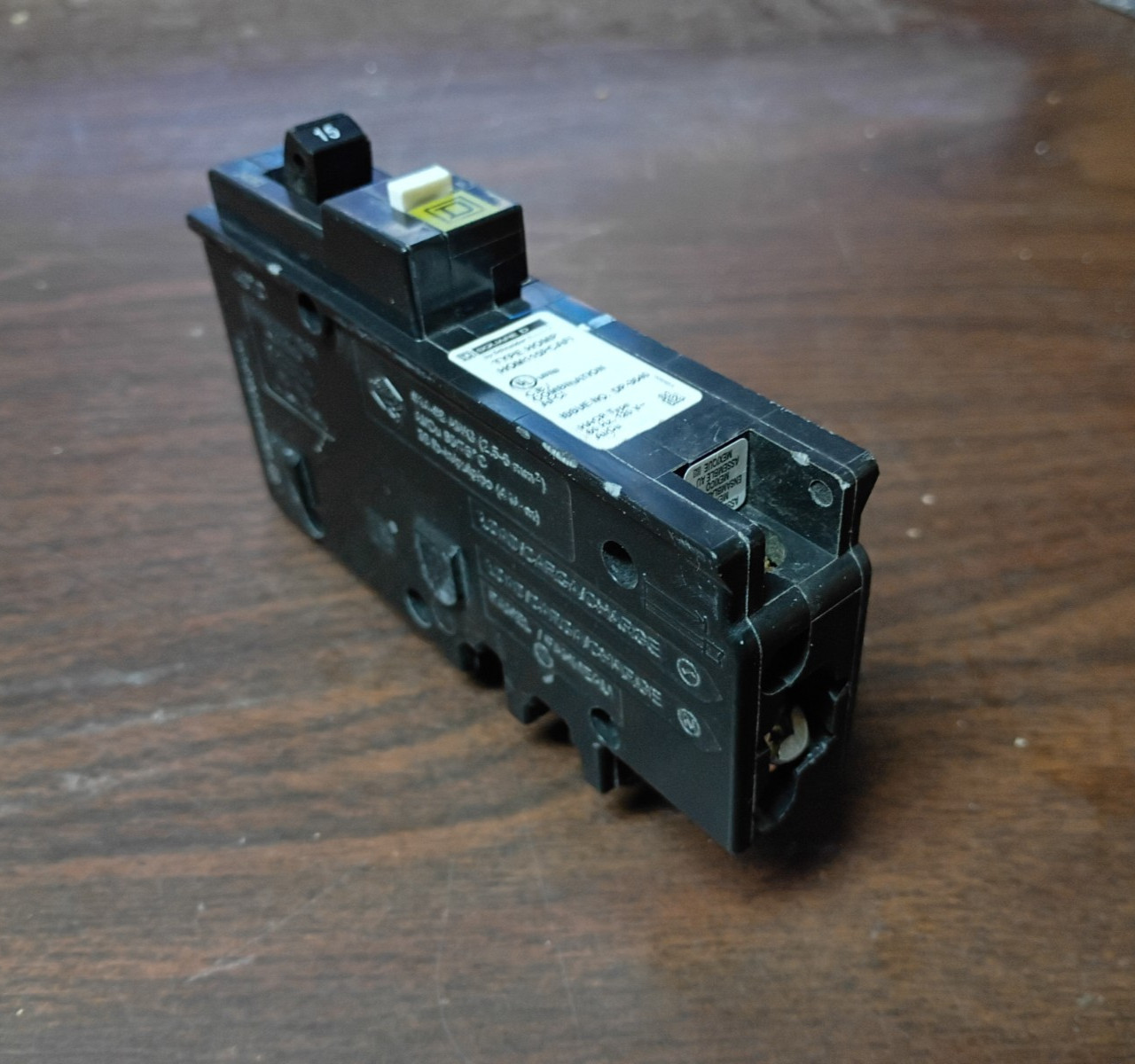 SQUARE D QO115PCAFI AFCI CIRCUIT BREAKER 15 AMP 120VAC 1-POLE NEW NO BOX