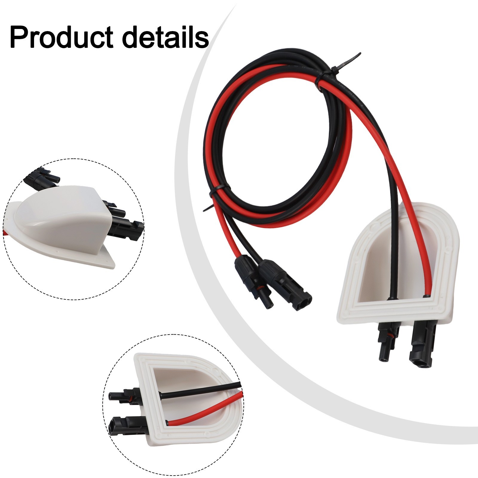 Solar Dual Cable Entry System with IP68 Waterproof Seal for RV and Yacht