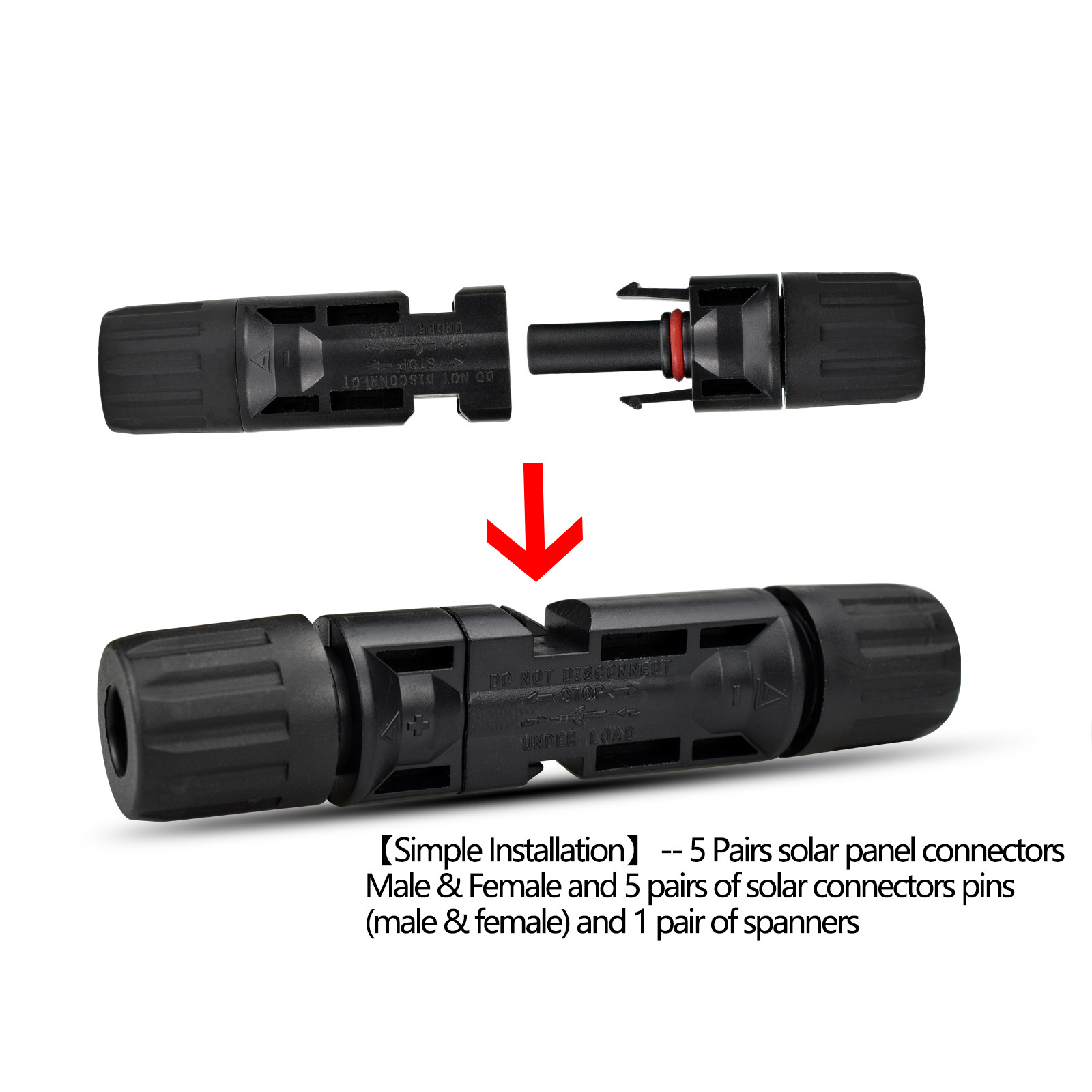 20 Pairs Male Female M/F Wire Cable Connector Set Solar Panel 30A Waterproof