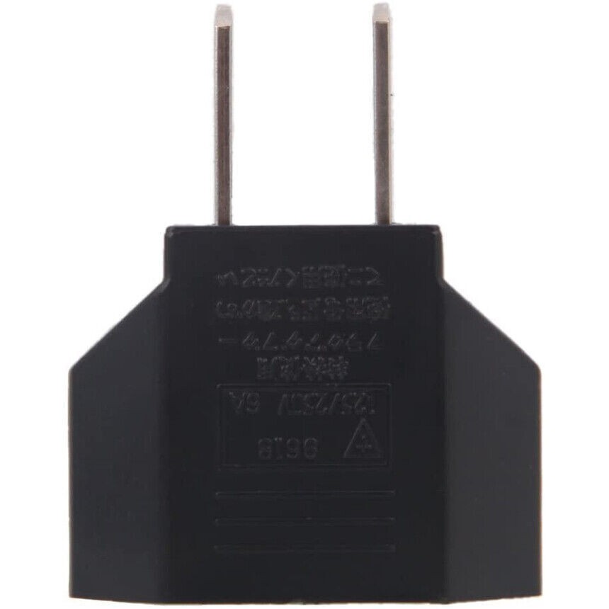5 PCS New EU Euro Europe to US USA Power Jack Wall Plug Converter Travel Adapter