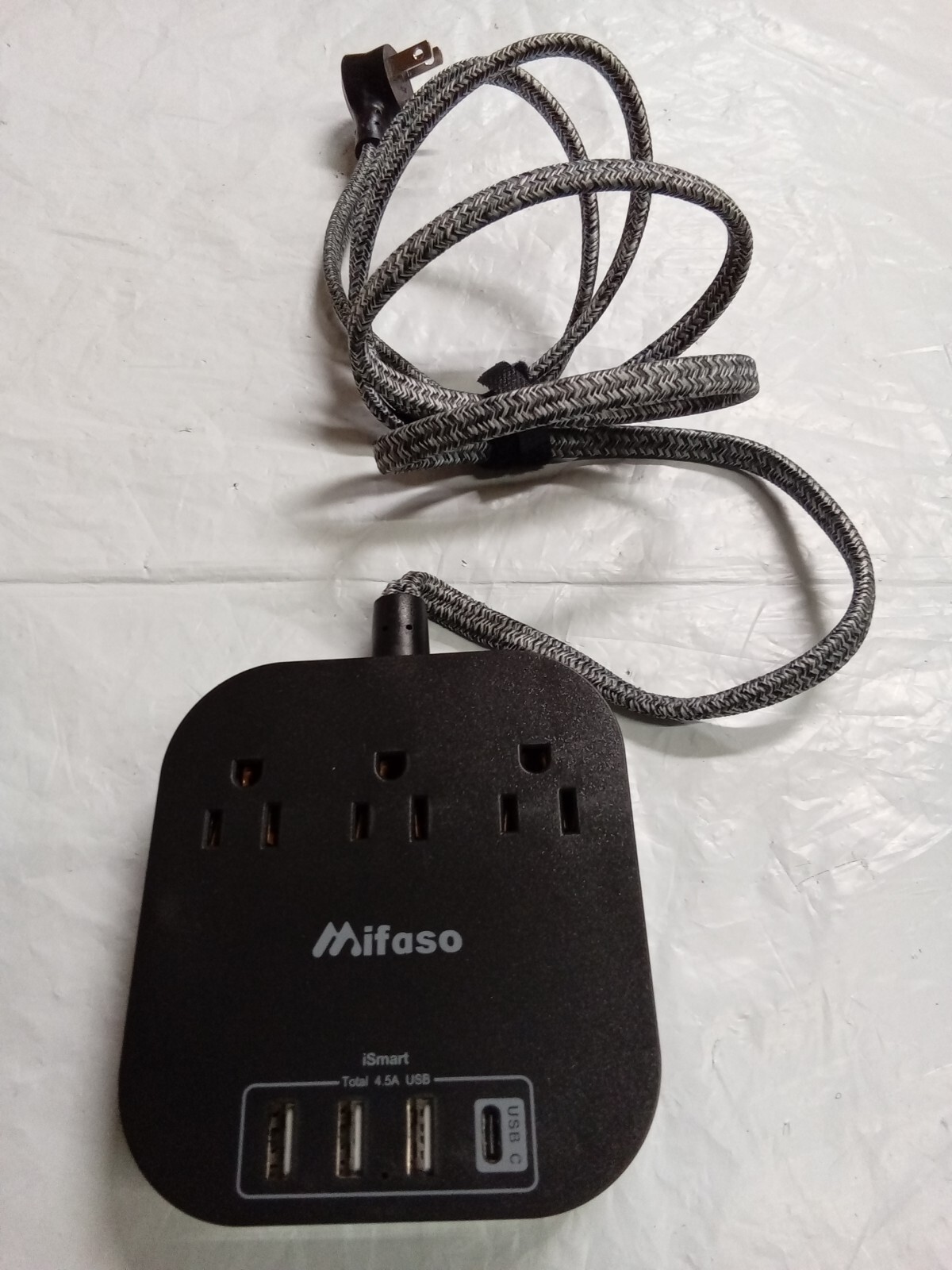 MIFASO Power Strip + iSmart USB Connector (BLACK & GRAY)