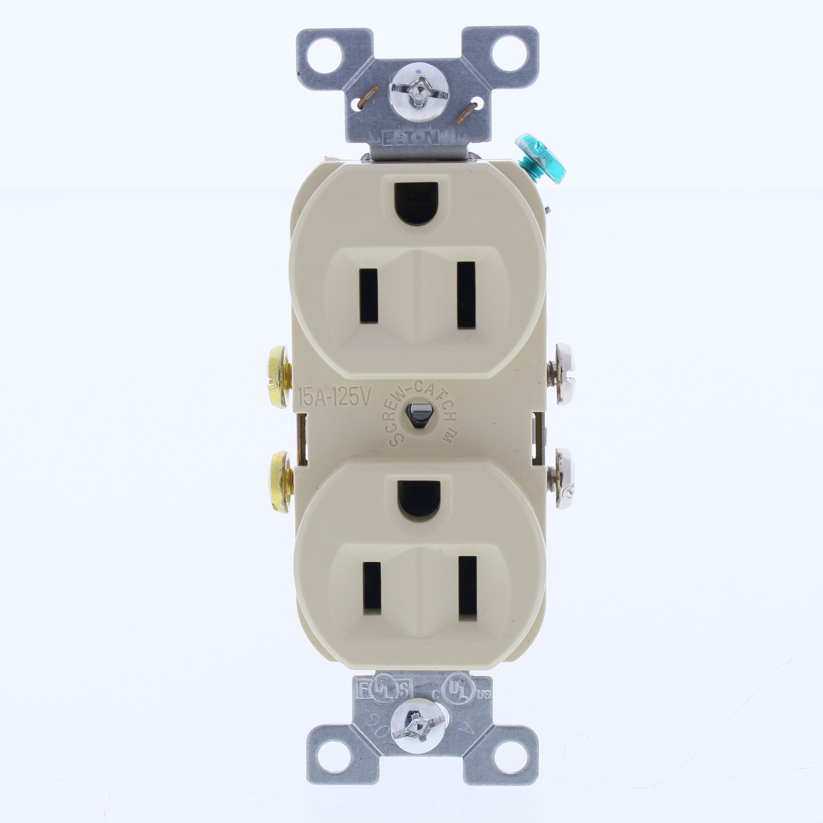 10 Eaton Ivory Commercial Grade Outlet Receptacles Nema 5-15R 15A 125V CR15V
