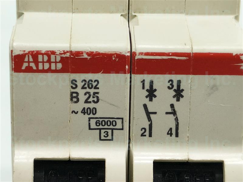 ABB S262 B25 2P Circuit Breaker 30 Days Warranty Expedited Shipping