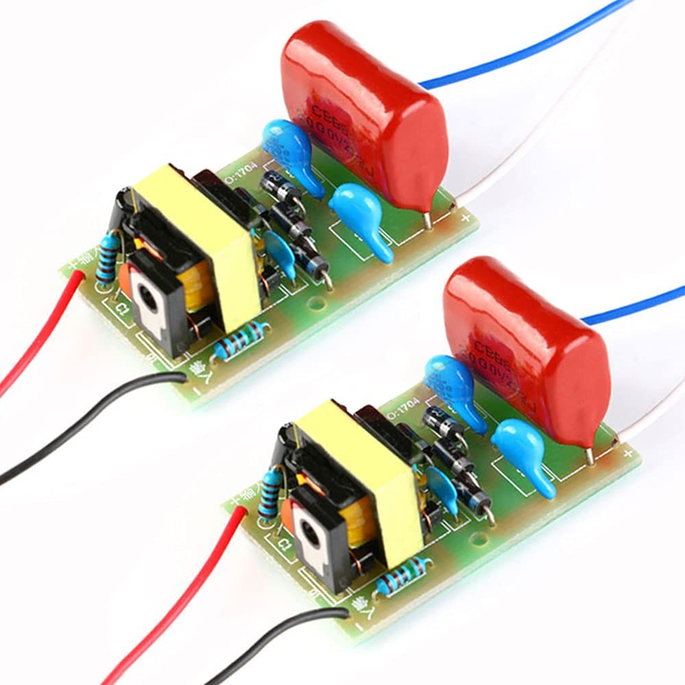 2 Pieces DC-DC 3V-4.2V 3.7V to 1500V-2000V 1800V High 1.6×1.0x0.74inch, Green