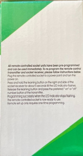 BN-LINK Wireless Remote Control Outlet Plugs with 2 remotes and 5 sockets Indoor