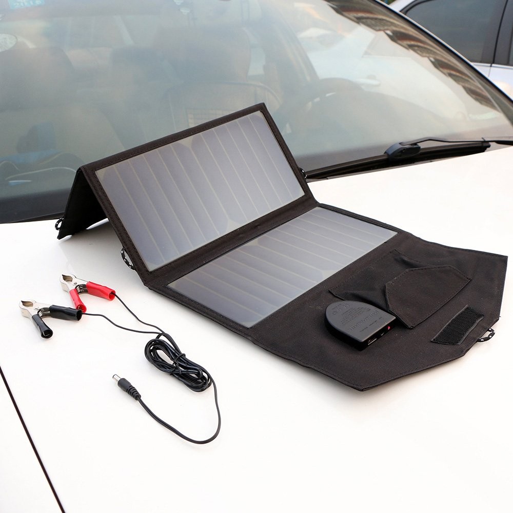 18V 21W Foldable Solar Charger Panel Waterproof For Battery Mobile Phone Outdoor