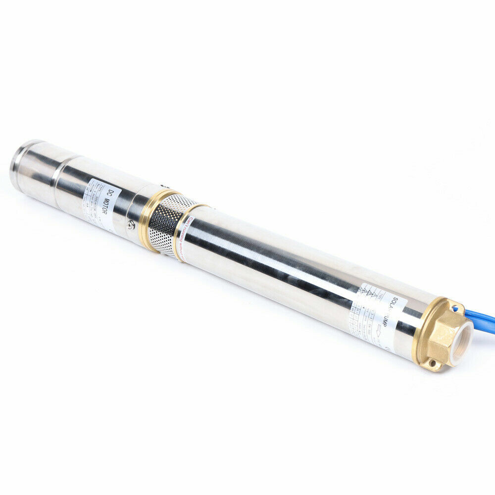 3″ DC 48V Solar Water Pump Submersible Deep Bore Well Pump & MPPT Controller