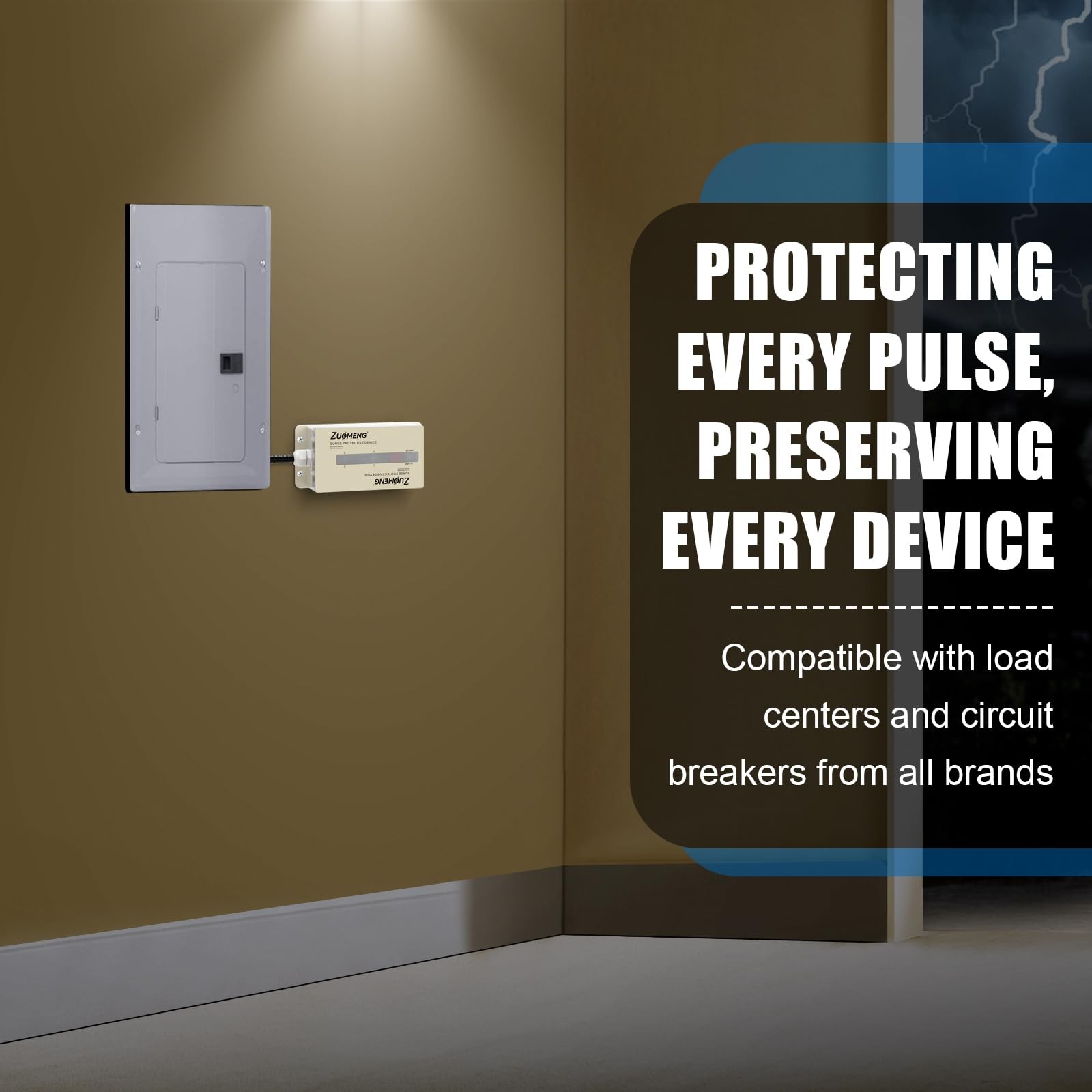 FS140 Whole House Surge Protector Rated for 140,000 Amps, IP66 Waterproof for…
