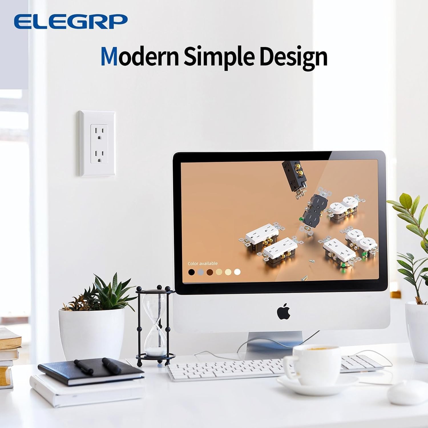 High-Quality 20 Pack Wall Outlet Glossy White